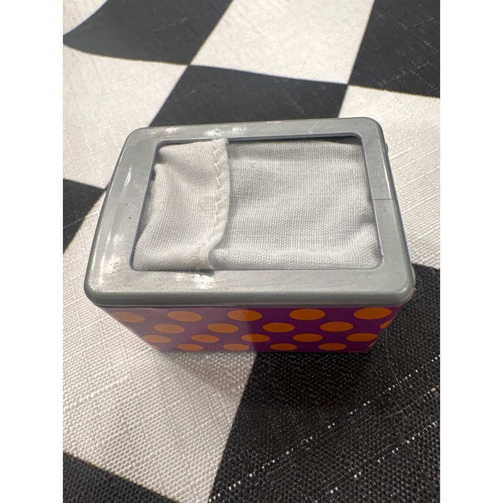 Our Generation by Battat Doll napkin dispenser Orange Polka Dot Accessory play